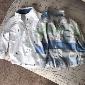 Baby boy 12 month Button up shirts
